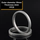 Титанове кільце плоске для ключів Titanium Rings 30 мм / 1 штука FTQ30 - зображення 1