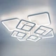 Управляемая светодиодная люстра TETRA TWIST ICE 165W-8S APP-595x595x110-WHITE/CLEAR-220-IP20 - изображение 1