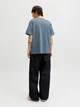 Футболка хлопковая длинная мужская Jack & Jones 12278787 M Blue Mirage (5715830434141) - изображение 2