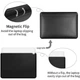 Чехол-карман WiWU Skin Pro II Leather Sleeve для MacBook Air 15" (2023-2025) Black [159611] - изображение 5