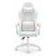 Геймерське крісло екошкіра Hell's Chair HC-1000 White LED - зображення 2