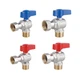 Комплект кутовий кранів Thermo Alliance Standart 1/2"ВН -3/4"ВН з накидною гайкою для підключення котла TAS225RBW1520 - зображення 1