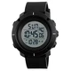 Годинник наручний чоловічий SKMEI 1213BK BLACK BIG SIZE. Колір чорний - зображення 9