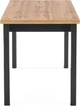 Прямокутний стіл Halmar Cobalt 120 x 68 x 77 см Дуб вотан з чорними ніжками (5905248124127) - зображення 3
