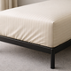 Простынь натяжная U-tek Сатин Boston Ivory Beige Stripe 90х200 см (BEISF92) - изображение 1