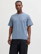 Футболка хлопковая длинная мужская Jack & Jones 12287990 M Blue Mirage (5715830433021) - изображение 1
