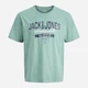 Футболка хлопковая длинная мужская Jack & Jones 12288016 S Mineral Blue (5715830432604) - изображение 7