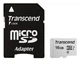 Карта памяти microSD 16Gb Transcend 300S Class 10 UHS-I + SD адаптер (TS16GUSD300S-A) - изображение 1