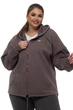 Спортивная кофта женская Freever UF 5502 коричневая 4XL - изображение 2