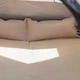Надувний туристичний матрац 190×130×3 см з подушкою Camping Lugi бежевий, самонадувний похідний килимок для відпочинку на природі та кемпінгу, Каремат в палатку - зображення 5