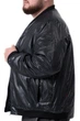 Куртка бомбер (батал) чоловіча Freever UF 70393 чорна 4XL - зображення 4