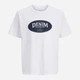 Футболка хлопковая длинная мужская Jack & Jones 12290417 L White (5715825501155) - изображение 7