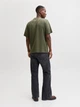 Футболка хлопковая длинная мужская Jack & Jones 12291213 L Dusty Olive (5715827010716) - изображение 2