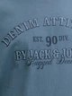 Футболка хлопковая длинная мужская Jack & Jones 12291213 L Blue Mirage (5715827010686) - изображение 4
