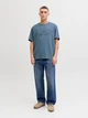Футболка хлопковая длинная мужская Jack & Jones 12291213 L Blue Mirage (5715827010686) - изображение 6
