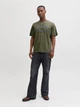 Футболка хлопковая длинная мужская Jack & Jones 12291213 L Dusty Olive (5715827010716) - изображение 6