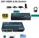 HDMI 4k 2.0b переключатель 2x1 с ARC оптический Toslink SPDIF коаксиальный аналоговый RCA аудио коммутатор 2 на 1 порт (OZV2) - изображение 7