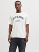 Футболка хлопковая длинная мужская Jack & Jones 12291213 2XL Cloud Dancer (5715830433946) - изображение 1