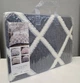 Турецьке муслінове покривало Zeron JACQUARD exclusive 230х250 Vivus Indigo - зображення 2