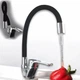 Смеситель гибким краном для ванной и кухни 47 см 8 л/мин 1/2 Water tap HA-181 с аэратором, хромированная поверхность - изображение 4