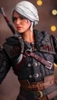 Фігурка 3D Magicca Відьмак Цирі The Witcher Ciri 40 см 3DM TW C 40 - зображення 3