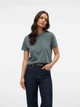 Футболка хлопковая женская Vero Moda 10316991 M Balsam Green (5715613357049) - изображение 5