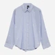 Рубашка хлопковая оверсайз женская Vero Moda 10324629 XL Brunnera Blue (5715867890811) - изображение 6