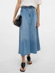 Юбка джинсовая длинная летняя женская Vero Moda 10326711 S Light Blue (5715675562924) - изображение 4