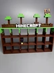 Органайзер для фигурок Minecraft | Полка-дисплей для коллекционных игрушек Майнкрафт | Подставка для фигурок | 3D печать - изображение 4