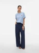 Футболка хлопковая женская Vero Moda 10341351 XL Brunnera Blue (5715867308613) - изображение 4
