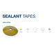 Герметизирующая лента 10х3 мм Sealant Tape GFM-1BT205 желтая, рулон 15 м, max 205°C - изображение 2