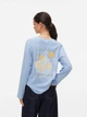 Лонгслив длинный женский Vero Moda 10341356 M Brunnera Blue (5715826653013) - изображение 2