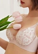Женский сетчаcтый комплект белья из бюстгальтера и трусиков Spring Elegance (2015-90B-02) Пудровый 90B No Brand - изображение 4