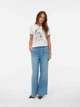 Футболка бавовняна жіноча Vero Moda 10341639 XL Snow White (5715867520213) - зображення 4