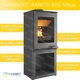 Стальная печь-камин на дровах KAWMET HARITA S15i S-Box 6.5 кВт - изображение 4
