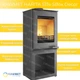 Стальная печь-камин на дровах KAWMET HARITA S15v S-Box Decor 5.7 кВт - изображение 4