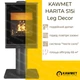Стальная печь-камин на дровах KAWMET HARITA S15i Leg Decor 6.5 кВт - изображение 2