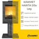 Сталева піч-камін на дровах KAWMET HARITA S15v Leg 5.7 кВт - зображення 2