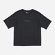 Футболка хлопковая оверсайз длинная женская Uniqlo 666286036 XS Черная с принтом (1159855707) - изображение 4