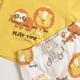 Костюм Chicco Play time: футболка та шорти, колір помаранчевий, розмір 56 (090.75865.049) - зображення 4