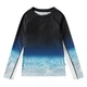 Футболка-рашгард для купання Molo Neptune LS Faded Ocean, колір чорний, розмір 110/116 (8S25P204.3797) - зображення 1