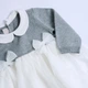 Сукня Chicco Bambi, колір білий з сірим, розмір 74 (090.02778.091) - зображення 3