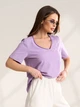 Футболка ISSA PLUS 15565 XXL сиреневая (issa2007682794898) - изображение 2