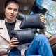 Преміальний набір автоподушок з натуральної шкіри з брелоком BMW - зображення 3