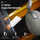 Наушники Ajazz AHM08 MAX 3-Mode Grey (AHM08-MAX-GW) - изображение 7