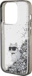 Etui Karl Lagerfeld Liquid Glitter Choupette do Apple iPhone 15 Pro Max Transparent (3666339164225) - obraz 5