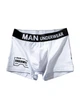 Мужские трусы боксеры хлопковые базовые, нижнее белье, Hype Boxers, (белый), L - изображение 1