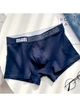 Мужские трусы боксеры хлопковые базовые, нижнее белье, Classic Boxers, (темно-синий), S - изображение 1