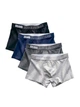 Набор 4 шт. мужские трусы боксеры хлопковые базовые, нижнее белье, Classic Boxers, (микс цветов), S - изображение 1