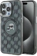 Панель Karl Lagerfeld IML Monogram Karl & Choupette Head MagSafe для Apple iPhone 15 Pro Black (3666339284909) - зображення 1